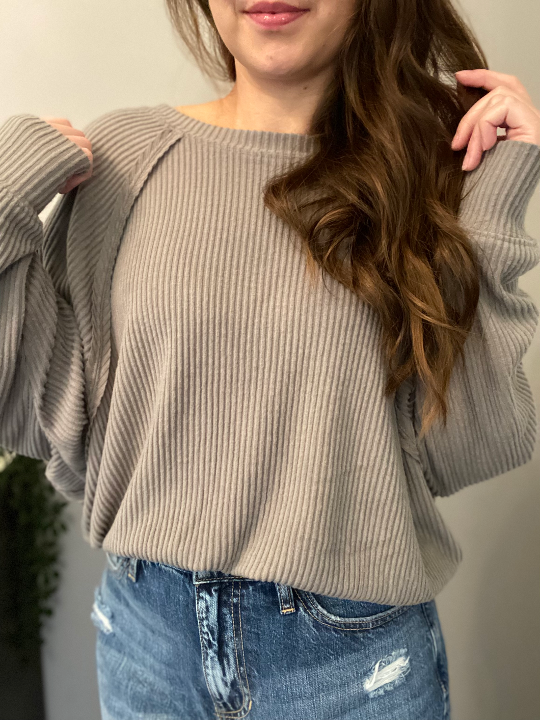 Misty Ribbed Pullover