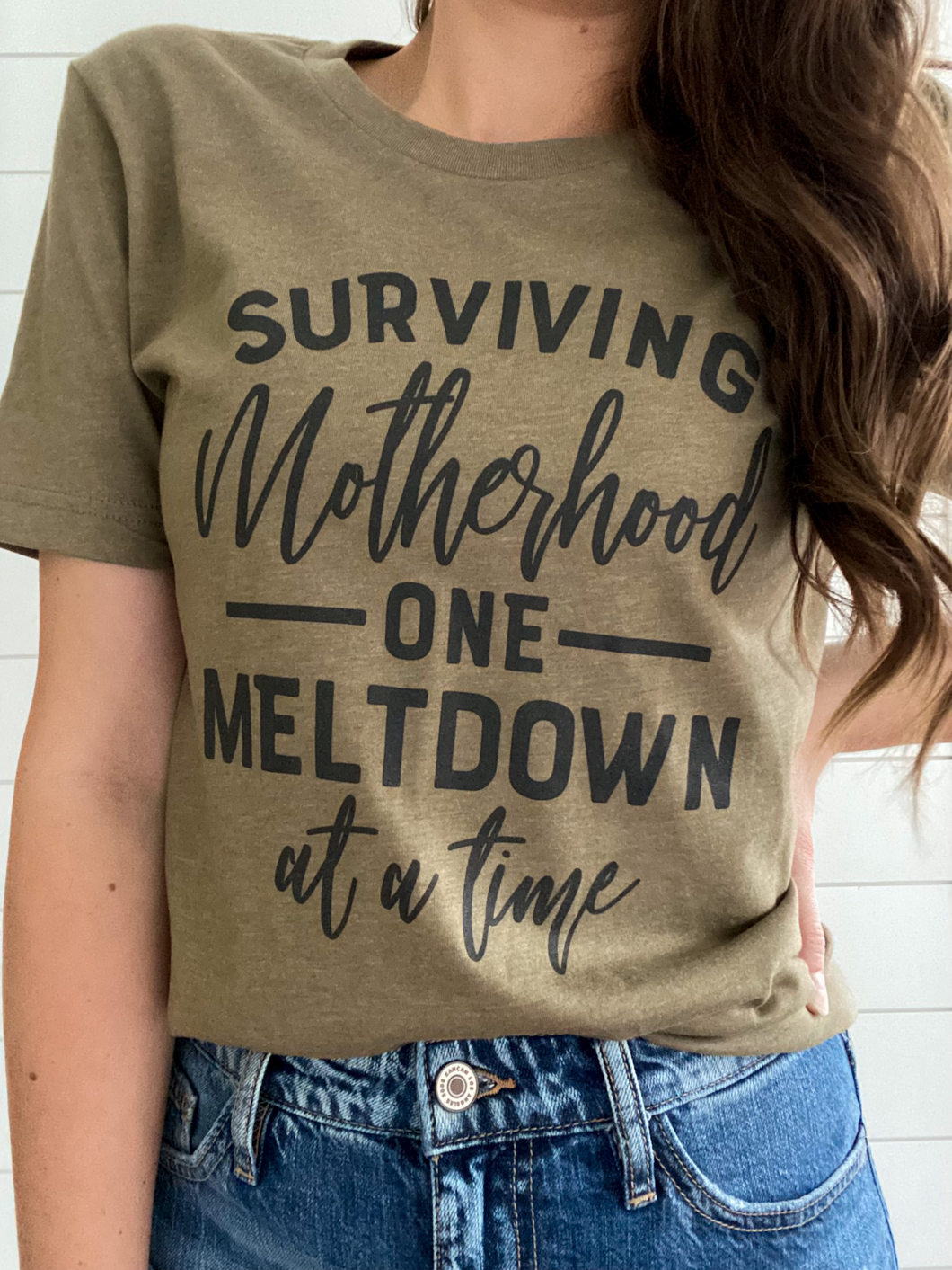 Olive Meltdown Tee