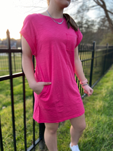 Load image into Gallery viewer, Pretty In Pink T-Shirt Dress
